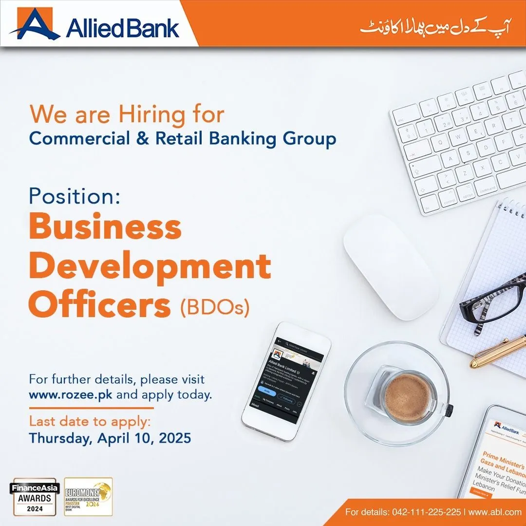 Allied Bank Limited ABL Jobs 2025 Advertisement #2