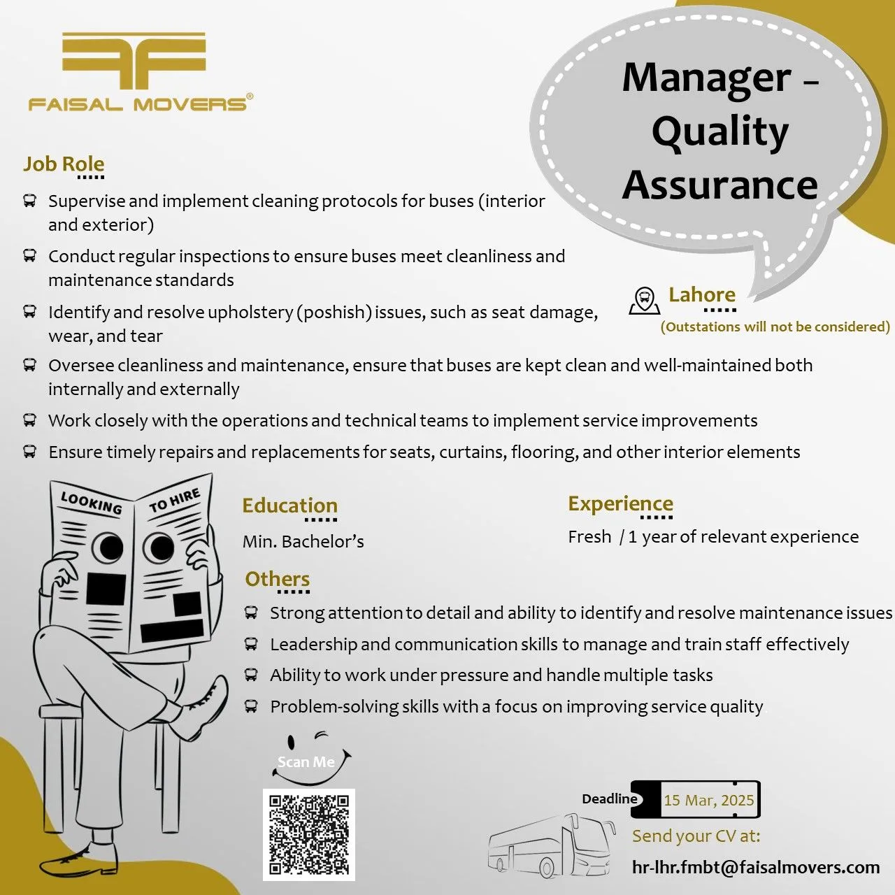 Faisal Movers Careers 2025 Advertisement