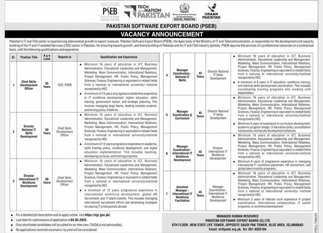 PSEB Jobs 2025 Advertisement