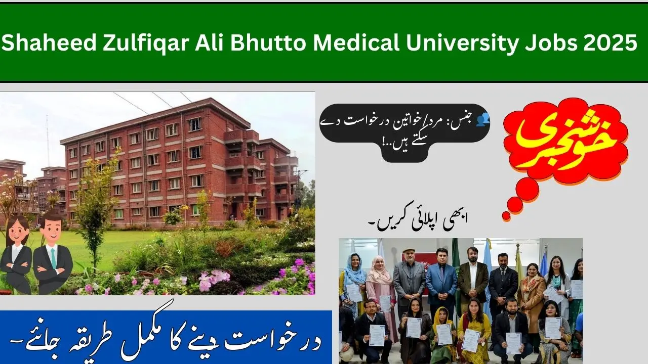 Shaheed Zulfiqar Ali Bhutto Medical University Jobs 2025
